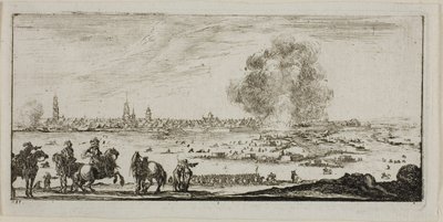 Plate elleve fra tegninger av flere bevegelser av soldater av Stefano della Bella