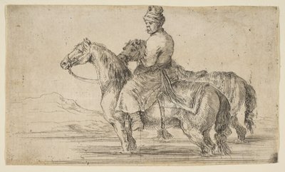 Polske brudgommens badehester, ca. 1662. av Stefano della Bella
