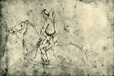 Polsk rytter, 1633-1634, 1943. av Stefano della Bella
