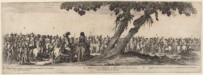 Spanske herrer, polske og franske ryttere, 1633. av Stefano della Bella