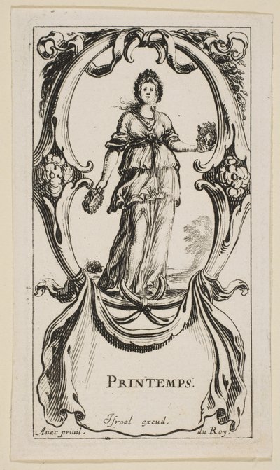 Spring Printemps, fra The Four Seasons, ca. 1641. av Stefano della Bella