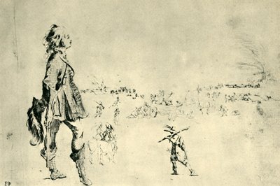 Stående mannsfigur, 1633-1634, 1943. av Stefano della Bella