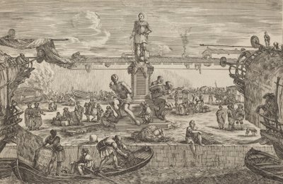 Statue av Ferdinand I, sannsynligvis ca. 16541655. av Stefano della Bella
