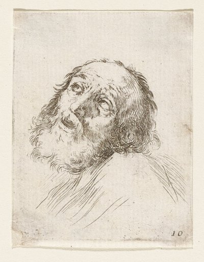 Hodet til den angrende Sankt Peter av Stefano della Bella
