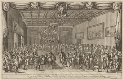 Banketten til Piacevoli, 1627. av Stefano della Bella