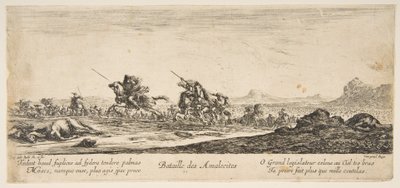 Slaget om amalekittene, ca. 1645-52. av Stefano della Bella