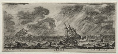 De fire elementene: Aqua av Stefano della Bella