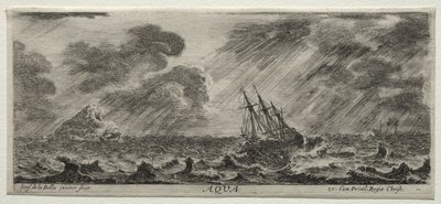 De fire elementene: Aqua. av Stefano della Bella