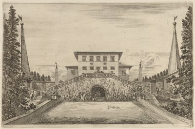 The Great Stair-Case, sannsynligvis 1653. av Stefano della Bella