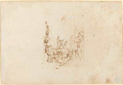 Martyrdommen til Saint Andrew av Stefano della Bella