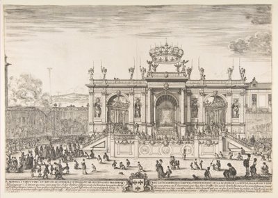 Prosesjonen av Det hellige sakrament, ca. 1648. av Stefano della Bella