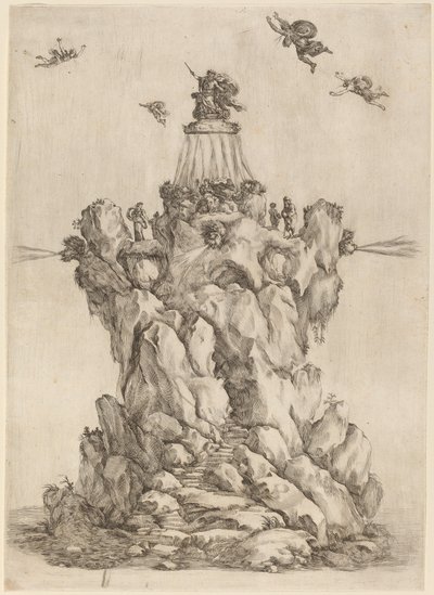Aeolus-klippen av Stefano della Bella