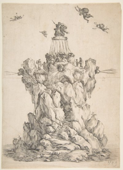 The Rock of Aeolus, 1652. av Stefano della Bella