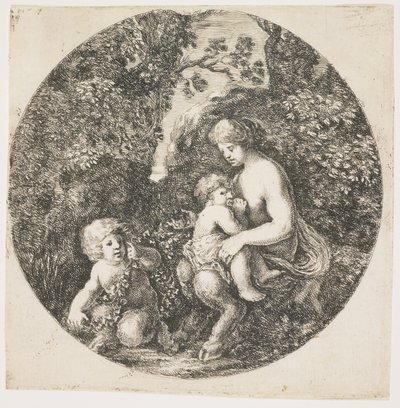 Satyrens kone, 1656 av Stefano della Bella