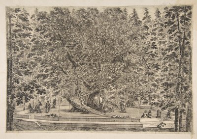 Trehuset på Pratolino, ca. 1653. av Stefano della Bella