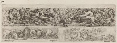Tre dekorative band, sannsynligvis 1648. av Stefano della Bella