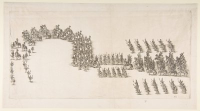 Fakkeltog ved Modena Carrousel, 1652. av Stefano della Bella