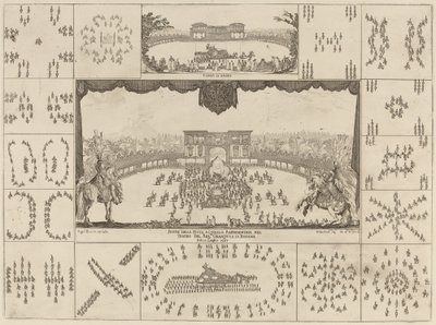 Turnering utført i Firenze for ekteskapet til storhertug Ferdinand II, 1637. av Stefano della Bella