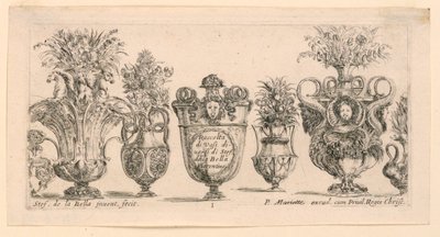 Vaser, fra "Collection of Different Vases" av Stefano della Bella