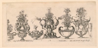 Vaser, fra "Collection of Different Vases" av Stefano della Bella