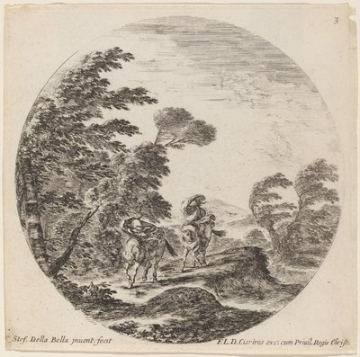 Vindblåste ryttere, 1646. av Stefano della Bella