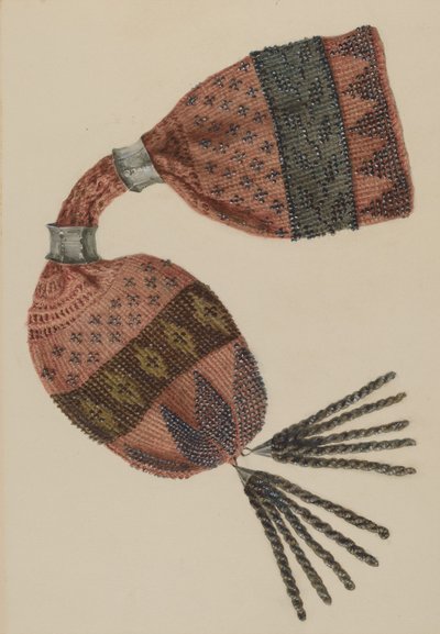 Pung med perler, ca. 1940. av Stella Mosher