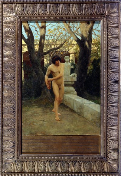The Discobolus, sent på 1800-tallet (olje på panel) av Stepan Vladislavovich Bakalovich