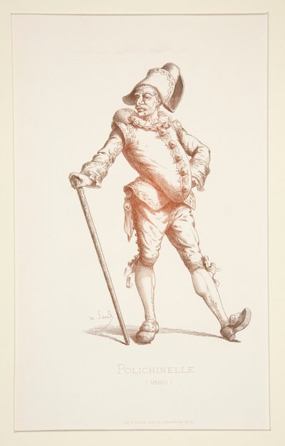 Punchinello i 1820 av Stephane Pannemaker