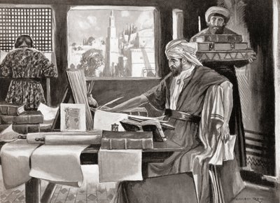 Isaac ben Judah Abravanel, fra Hutchinson's History of the Nations, pub.1915 av Stephen (after) Reid