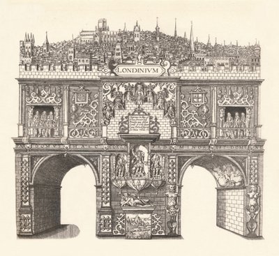 Triumfbue reist til ære for King Jamess inngang til og passasje gjennom London, 1604, av Stephen Harrison