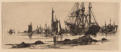 Havnescene av Stephen Parrish