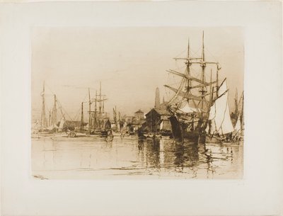 The Inner Harbor, Gloucester av Stephen Parrish