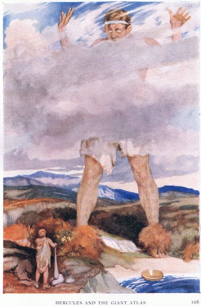 Hercules og den gigantiske Atlas av Stephen Reid