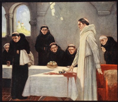 Saint Benedict and the Monks, illustrasjon fra 