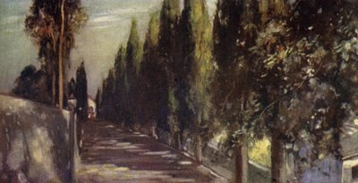 The Avenue of the Encounter, San Miniato (farge litho) av Stephen Reid