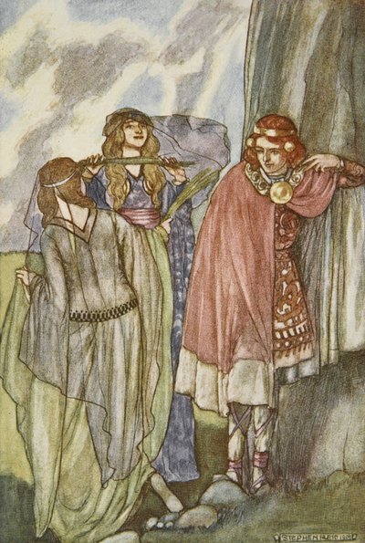 The Fairy Swan-Maidens, illustrasjon fra 