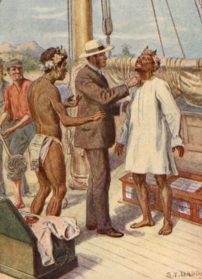 Illustrasjon av biskop Pattesons liv (fargelitografi) av Stephen T. Dadd