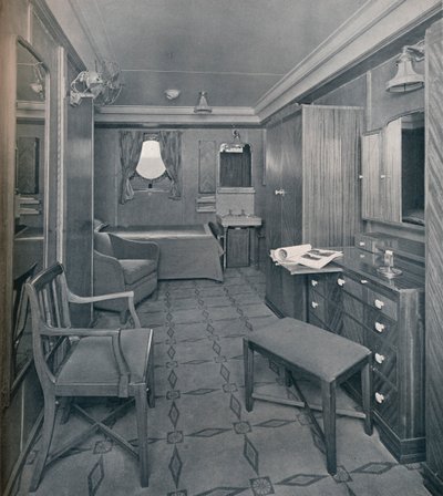 Leiligheter i First Class-området om bord på S.S. Empress of Britain, 1931 av Stewart Bale Limited