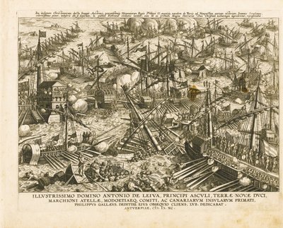 Slaget ved Lepanto 7. oktober 1571, ca 1578 av Stradanus