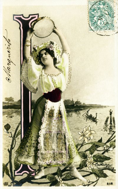 I : Mlle Fischer, kunstner fra 1900-tallet - AAlfabet i postkort av Studio Reutlinger