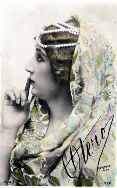 Det vakre Otero, postkort tidlig på 1900-tallet. (bilde) av Studio Reutlinger