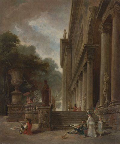  av Style of Hubert Robert