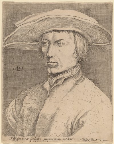 Selvportrett av Style of Lucas van Leyden after Albrecht Dürer