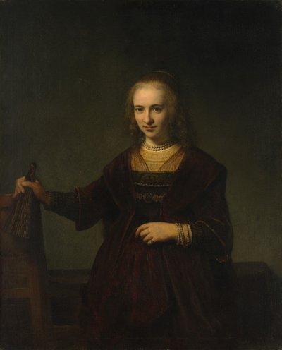 Portrett av en kvinne. av Style of Rembrandt