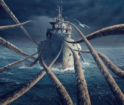 Kraken-skipets angrep av Sulaiman Almawash
