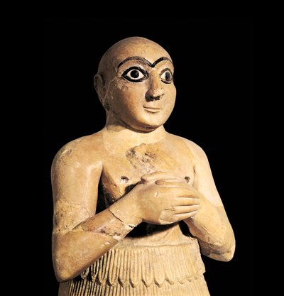 Selim, bror til kongen av Mari i Syria, 3. årtusen f.Kr. (skulptur) av Sumerian Sumerian