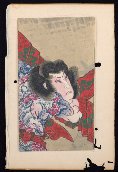 Album med tjue halvlange portretter av skuespillere i roller av Sunbaisai (attr.to) Hokuei