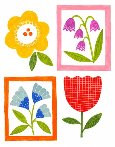 Fargerike folkeblomster av Susan Black