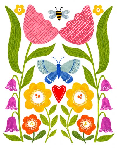 Folk Art Garden av Susan Black