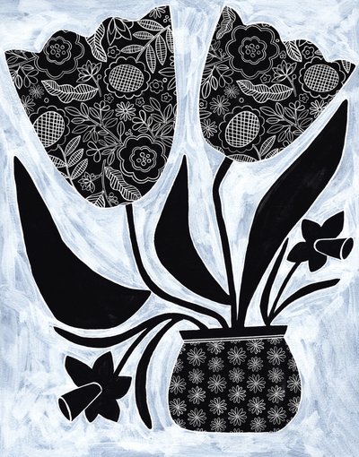 Mønstrede folkeblomster av Susan Black